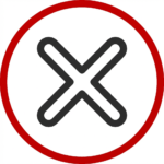 Inkassobyrå 11 Kredin crossed out